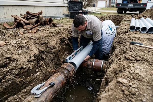Sewer Line Repair & Replacement work example 3